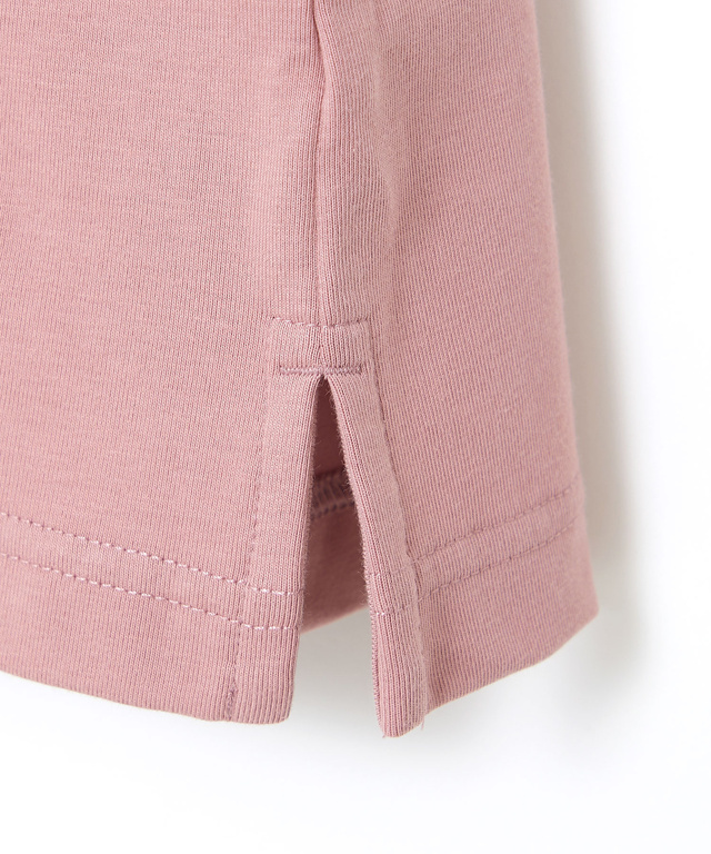 リボンロゴプリント 七分袖 Tシャツ