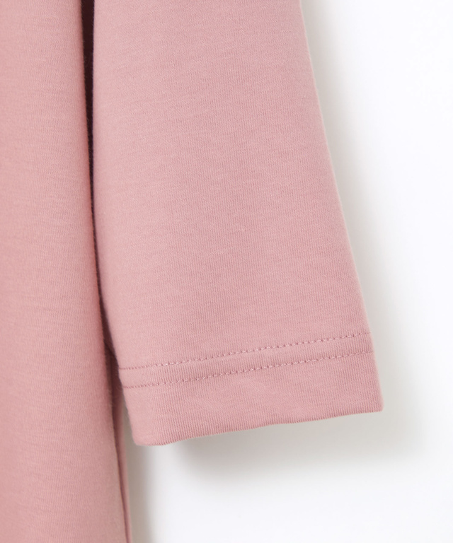 リボンロゴプリント 七分袖 Tシャツ