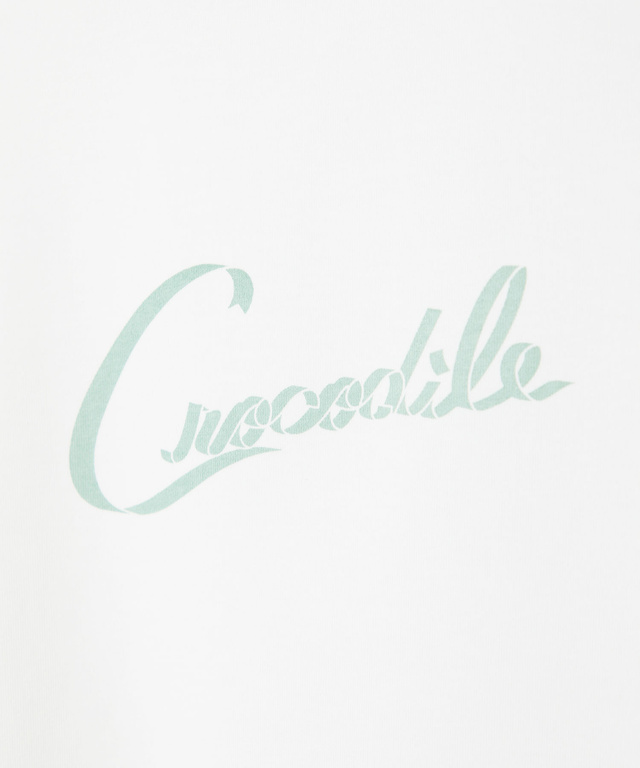 リボンロゴプリント 七分袖 Tシャツ