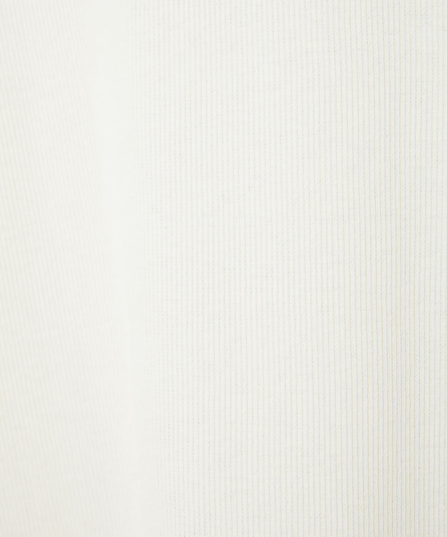 メロー ハイネック リブカットソー