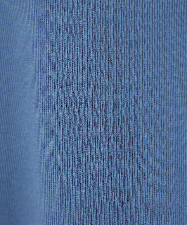 メロー ハイネック リブカットソー