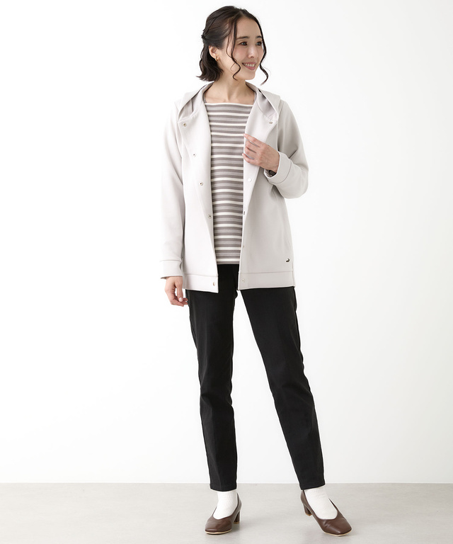  釦開き パーカー