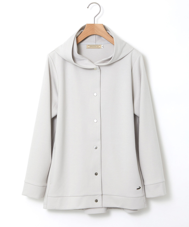  釦開き パーカー