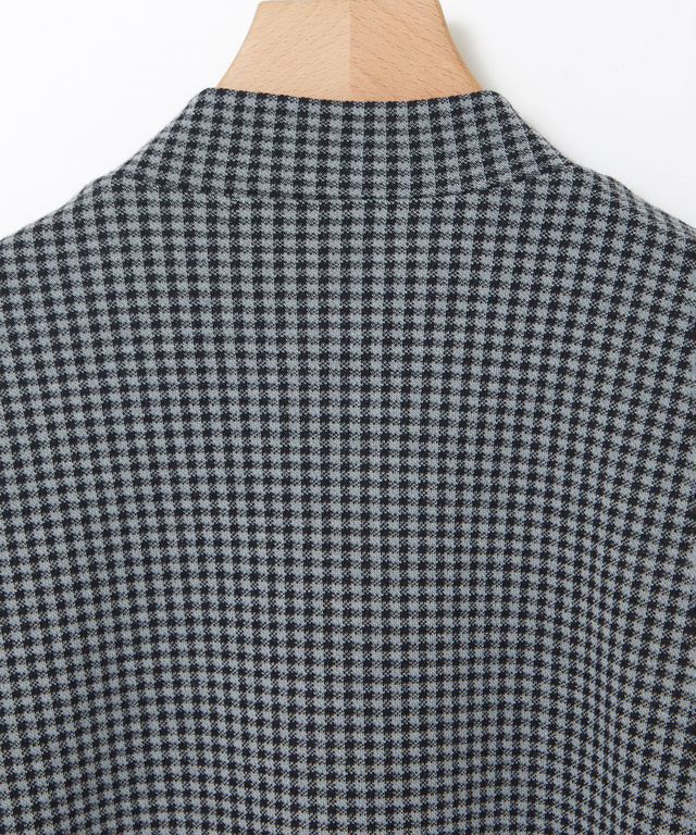 ジャカード ハイネック カットソー