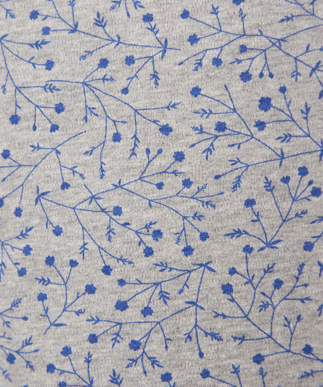 花柄プリント ハイネック プルオーバー