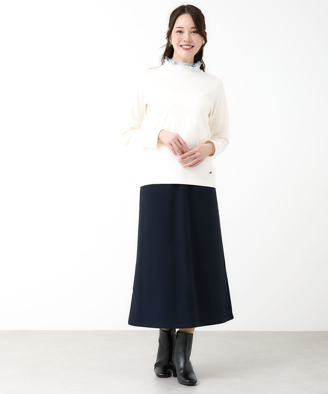 メロー ハイネック カットソー