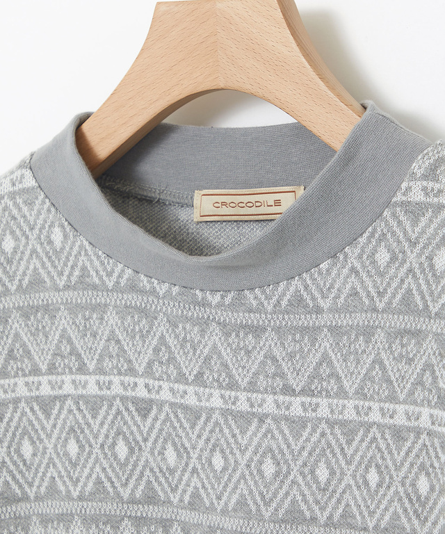 切り替え ジャカード プルオーバー