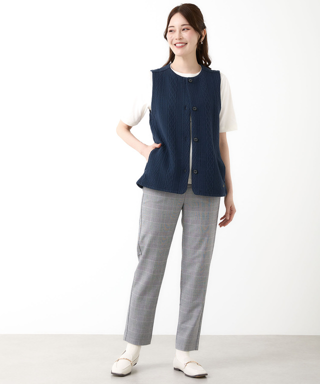 ジャカード カット ベスト