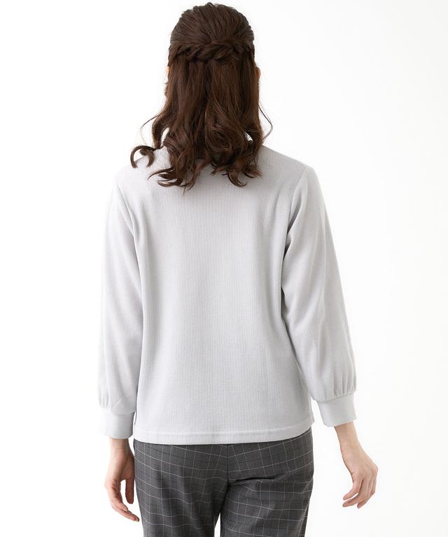 ワッフル生地 長袖カットソー