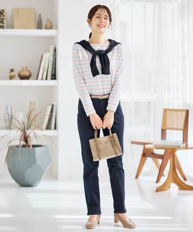 マルチボーダー プルオーバー  カットソー