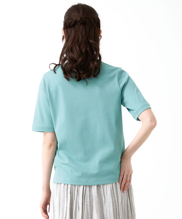 フラワーリース プリント Tシャツ