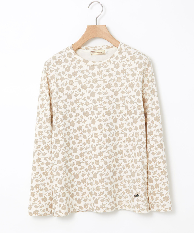 総柄プリント スムース カットソー