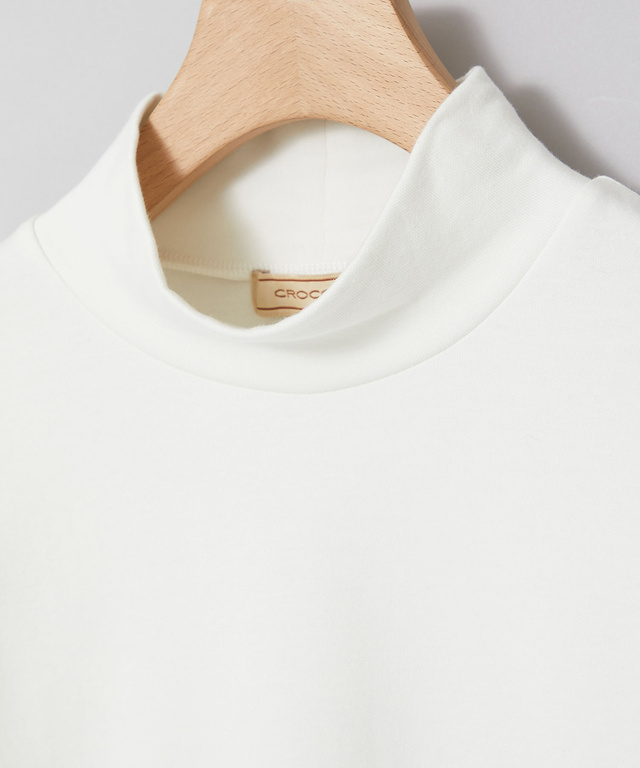 スムース ハイネック カットソー