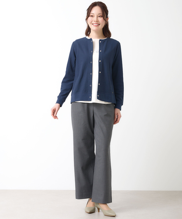 鹿の子 メランジ カーディガン