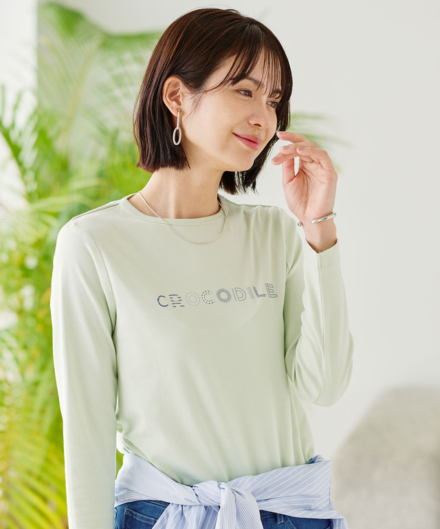 スムース ロゴプリント Tシャツ