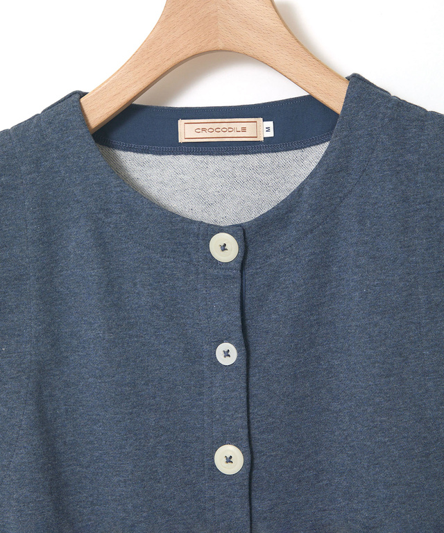 ミニ裏毛 ボタン ベスト