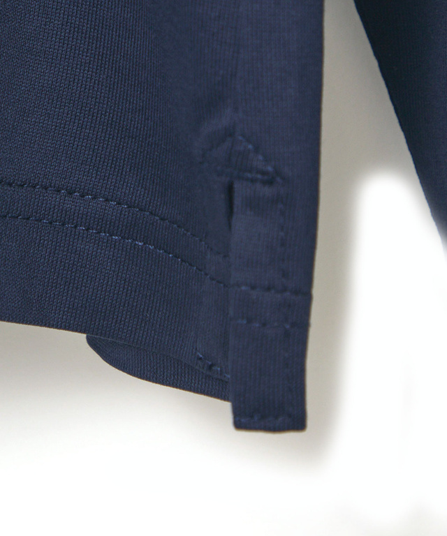 天竺 モックネック Tシャツ