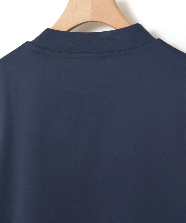 天竺 モックネック Tシャツ