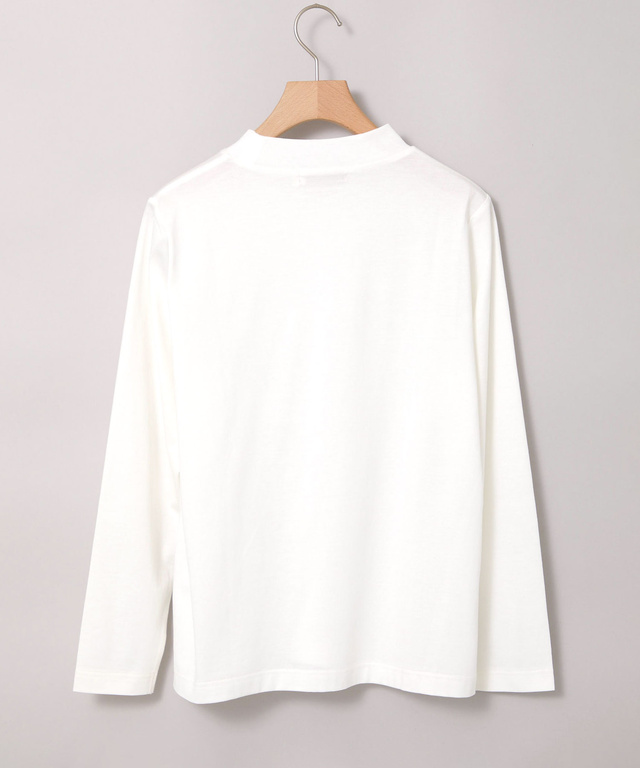天竺 モックネック Tシャツ