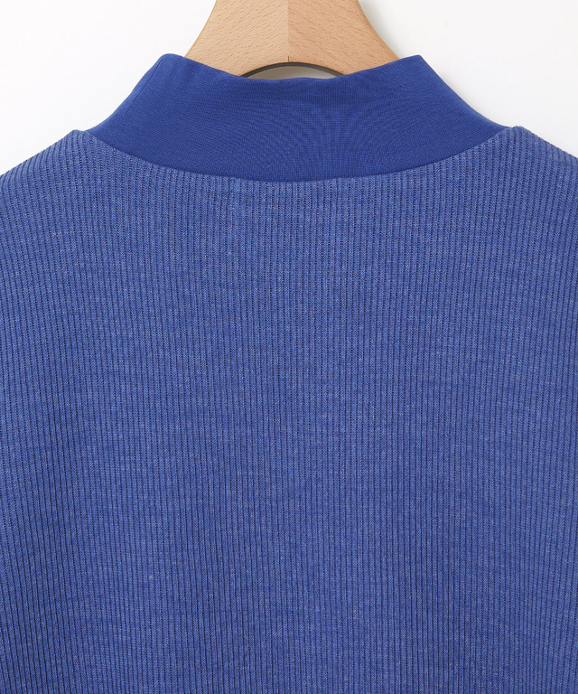 メランジリブ プルオーバー カットソー