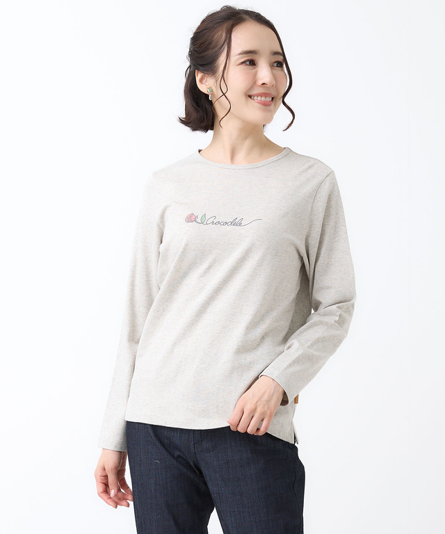 ロゴプリント 長袖 Tシャツ【UVカット】【オンラインショップ・一部店舗限定】