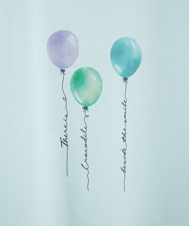 バルーンプリント 半袖 Tシャツ【吸汗速乾】