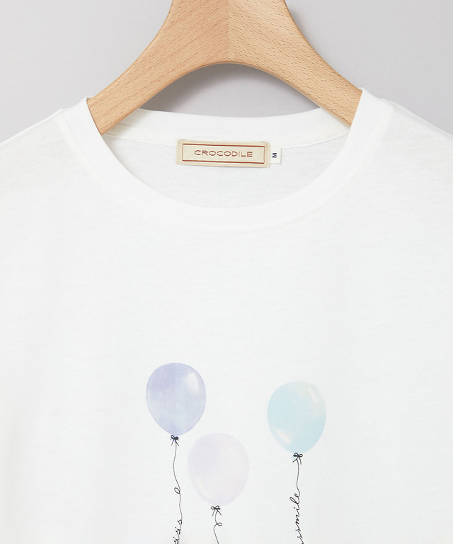 バルーンプリント 半袖 Tシャツ【吸汗速乾】