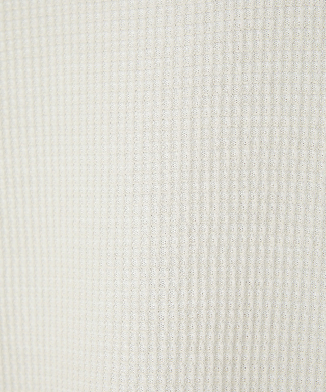 ワッフル生地 切り替え カーディガン