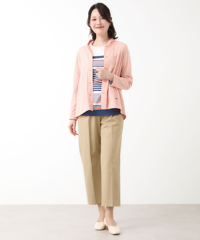 スノーコットン フード カーディガン【接触冷感】