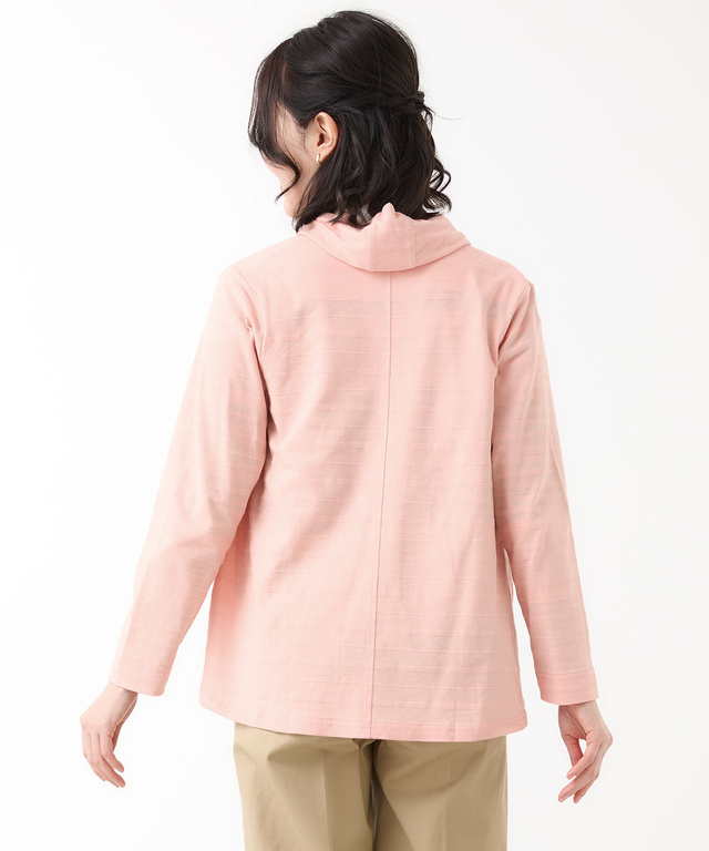 スノーコットン フード カーディガン【接触冷感】