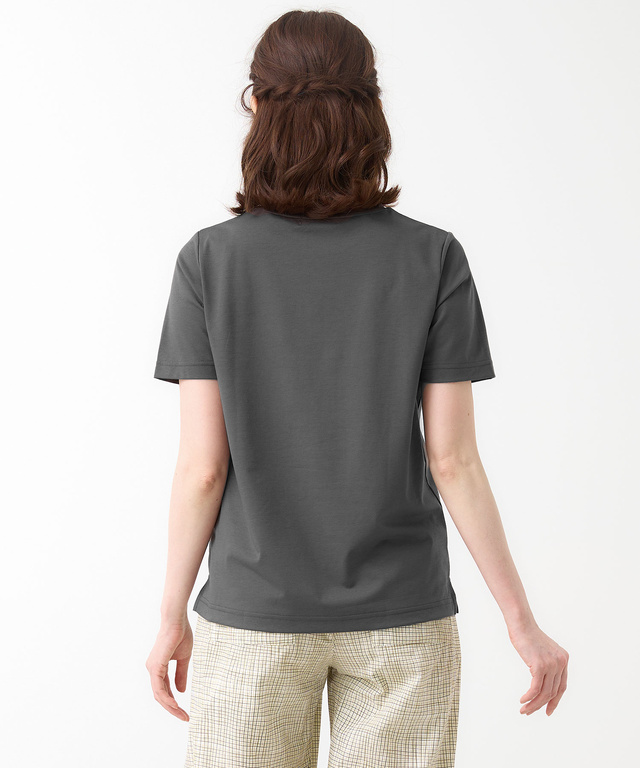 プレーティング天竺 アンカー柄 Tシャツ【UVカット】