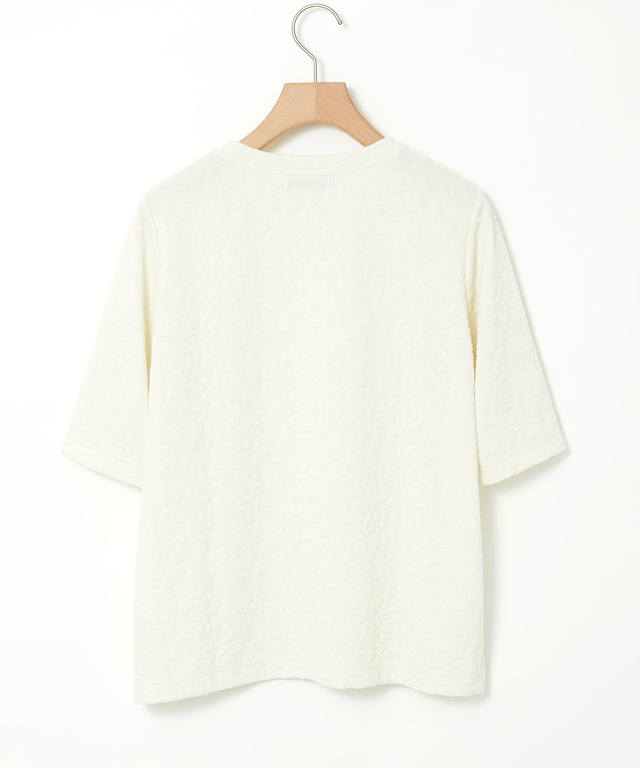 ボタニカル柄 ジャカード カットソー