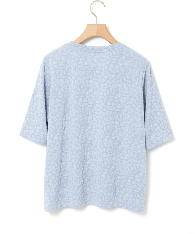 ボタニカル柄 ジャカード カットソー