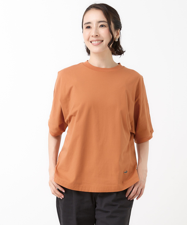 ドルマンスリーブ 半袖 Tシャツ【接触冷感】【UVカット】