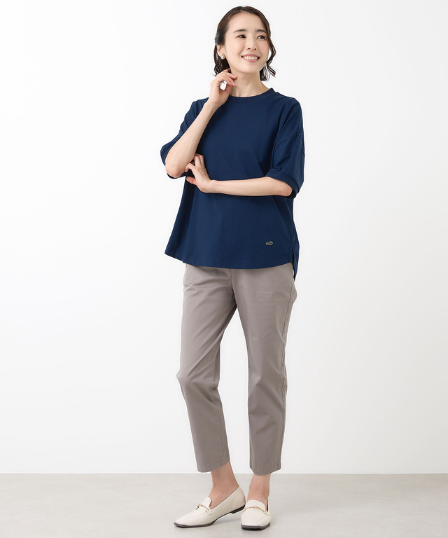 ドルマンスリーブ 半袖 Tシャツ【接触冷感】【UVカット】