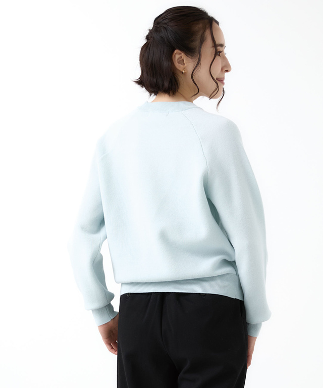 ロゴ ニット トレーナー【手洗いOK】