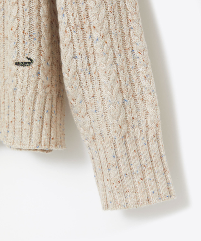 ウールブレンド ネップ ニット【手洗いOK】