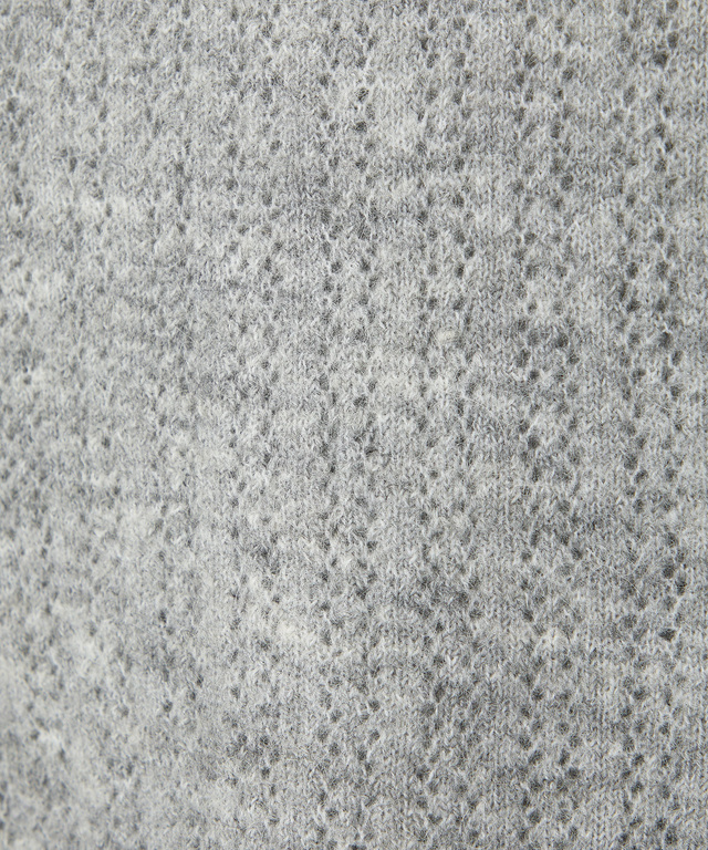 ウールブレンド ケーブル ニットカーディガン【手洗いOK】