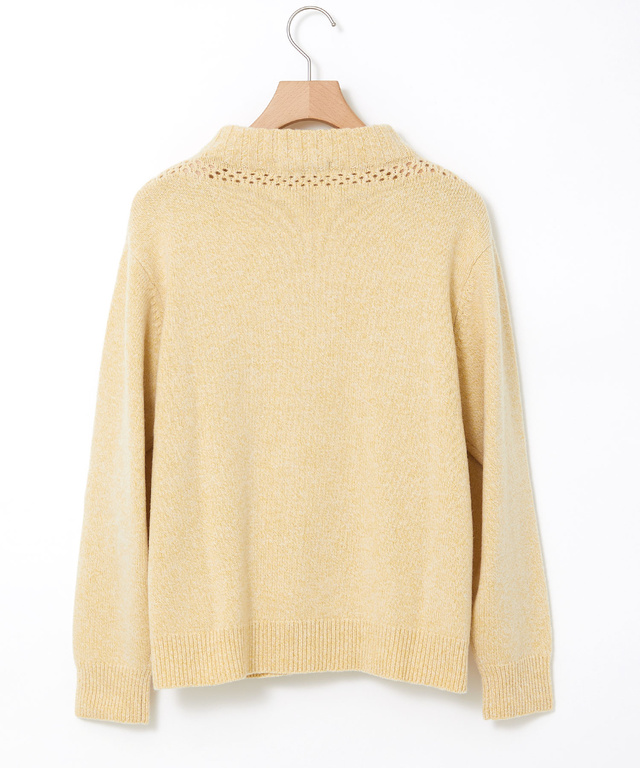 ウール ボトルネック ニット 