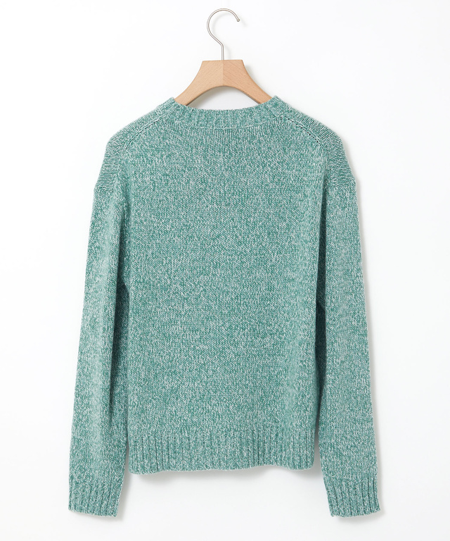 ウールブレンド カラーネップ ニット【手洗いOK】