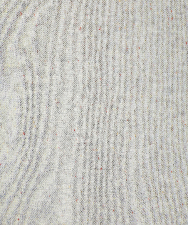 ウールブレンド ハイネック ネップ ニットチュニック【手洗いOK】【オンラインショップ限定】