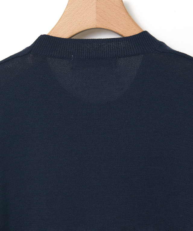 クルーネック ニット ベスト【手洗いOK】