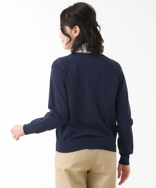 ケーブル ニット カーディガン【ウガンダオーガニックコットン】【手洗いOK】