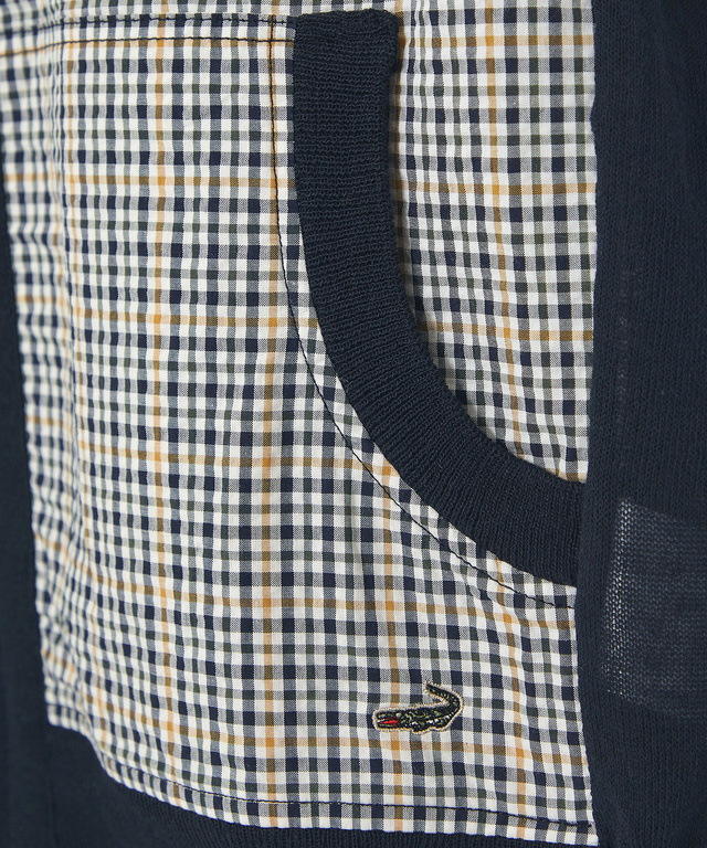 クロコダイルタータン ジップ カーディガン