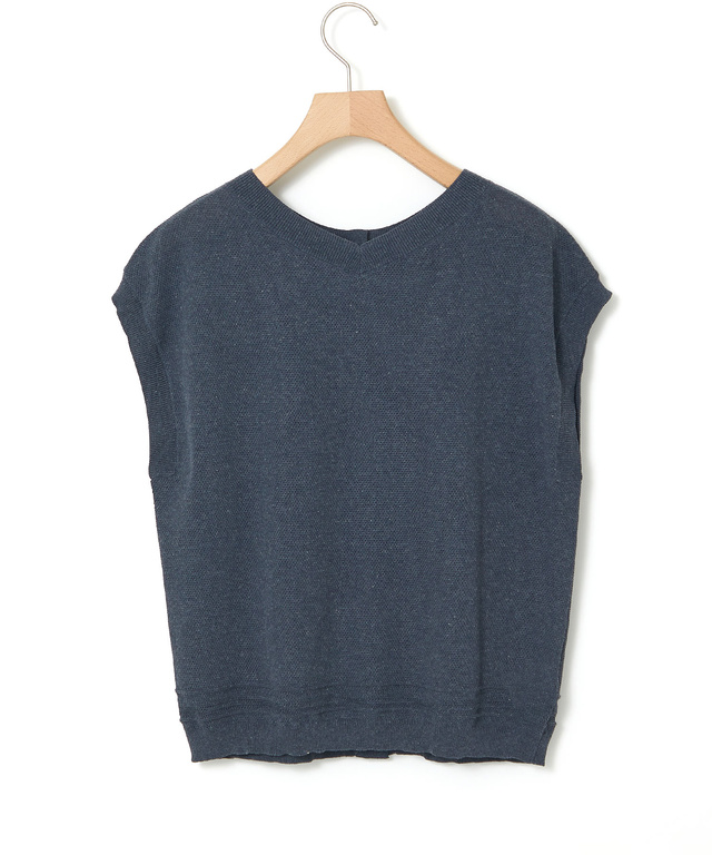 リネンブレンド 2WAY ニットベスト