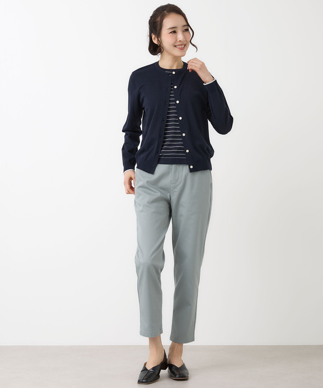 コットンブレンド ツイン ニット【手洗いOK】【オンラインショップ・一部店舗限定】