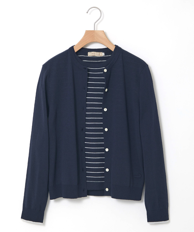 コットンブレンド ツイン ニット【手洗いOK】【オンラインショップ・一部店舗限定】