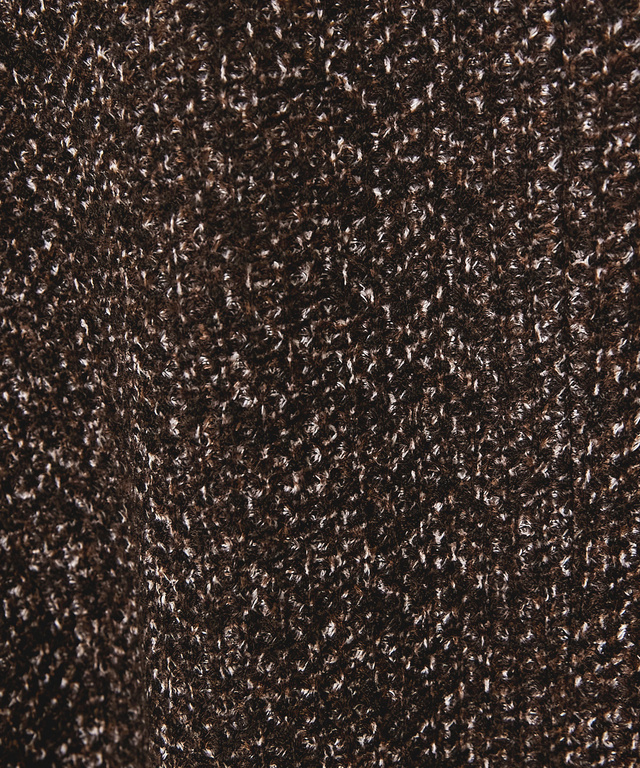 ヘリンボーン柄プリント ノーカラー ジャケット