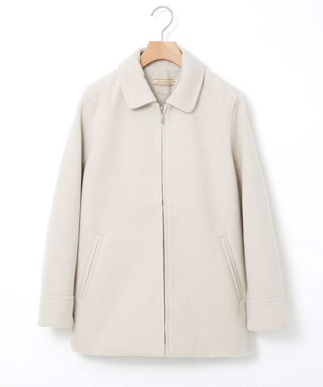 ウールライク ステンカラー コート