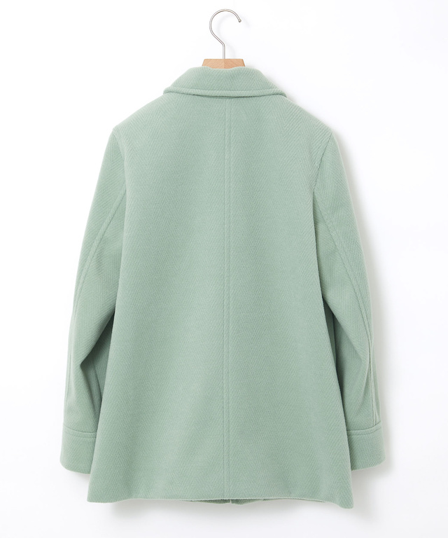 ウールライク ステンカラー コート